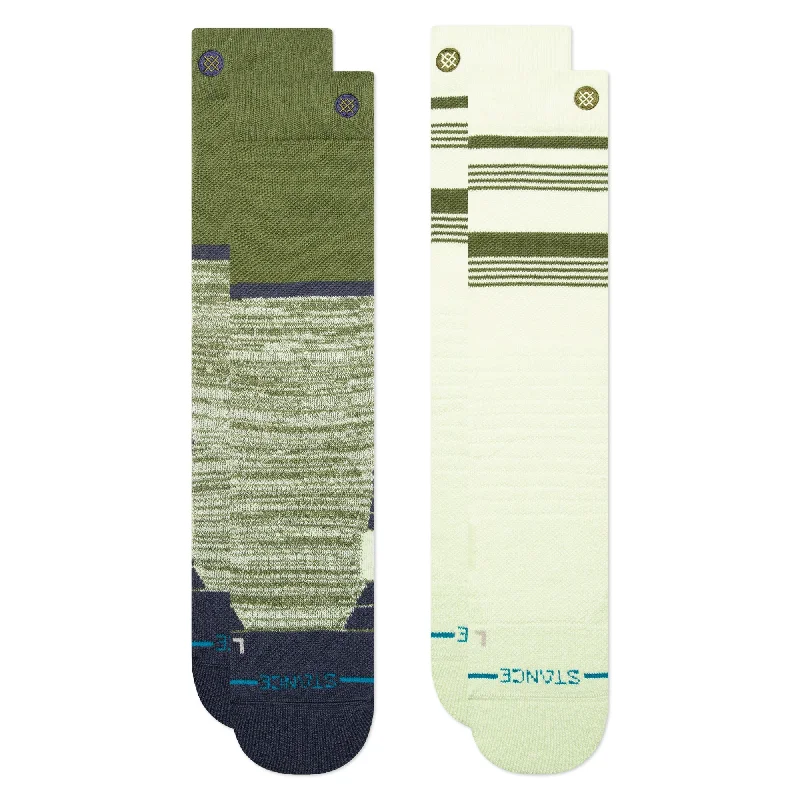 BACKSIDE MID POLY SNOW SOCK 2 PACK