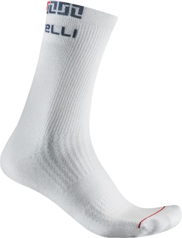 Castelli Bandito Merino 18 Cycling Socks - White