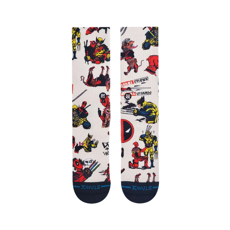 DEADPOOL WOLVERINE CREW SOCK