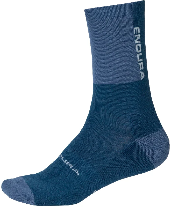 Endura BaaBaa Merino Winter Cycling Socks - Blue