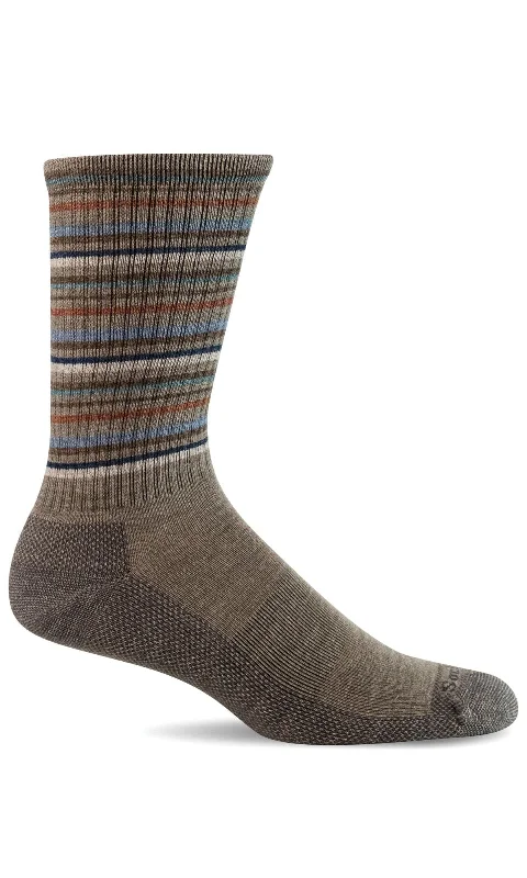 Sockwell Camp Stripe | Essential Comfort Socks (Men's) - Khaki