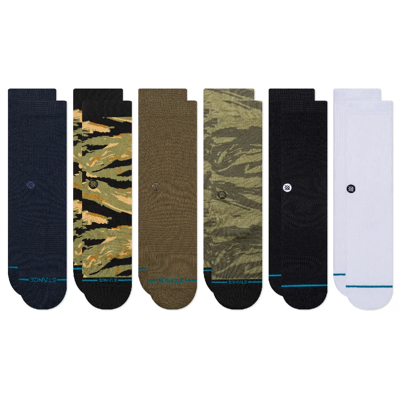 LIFESTYLE CAMO CREW SOCK 6 PACK