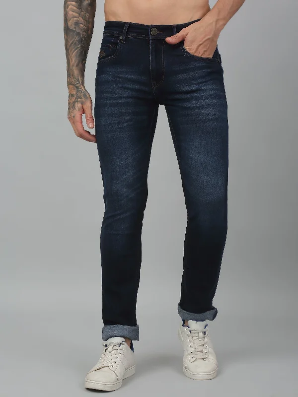 Men's Ultra Narrow fit Medium Fade Dark Blue  Jeans