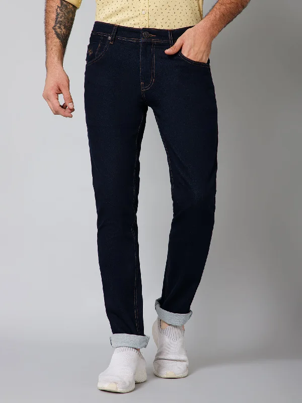 Men's Ultra Narrow fit No Fade Indigo Blue  Jeans