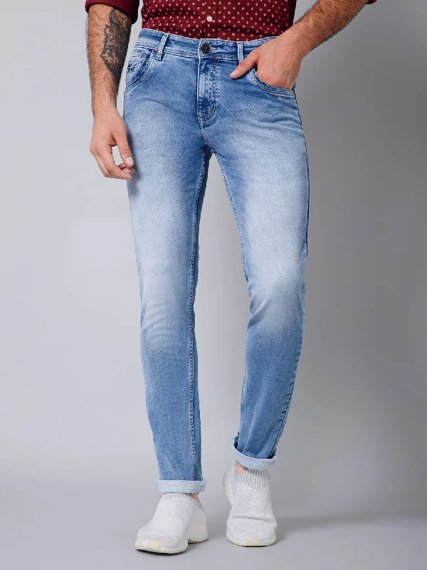 Men's Ultra Narrow fit Heavy Fade Blue  Jeans