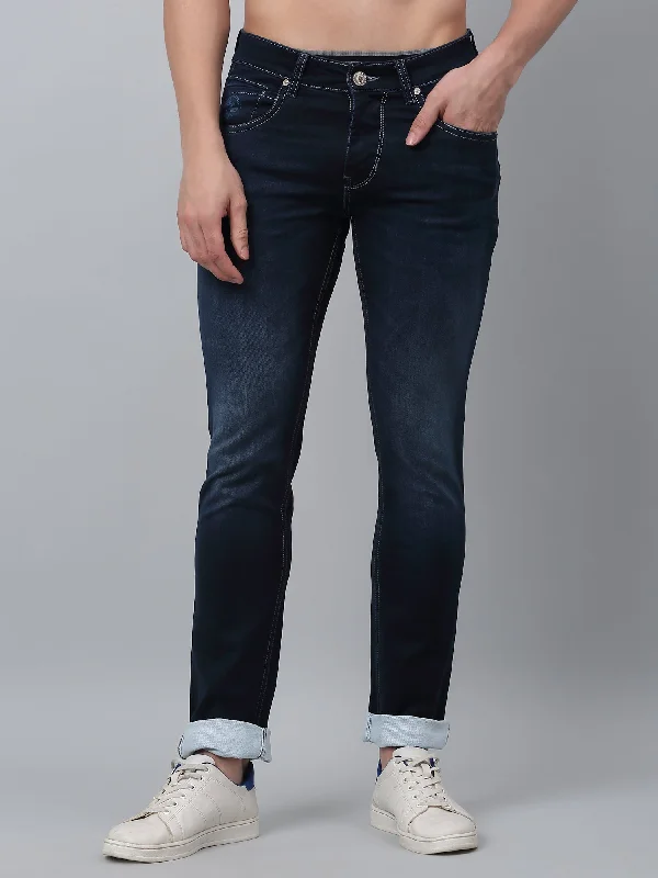 Men's Ultra Narrow fit Light Fade Navy Blue  Jeans