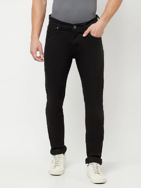 Men's Ultra Narrow fit No Fade Black  Jeans