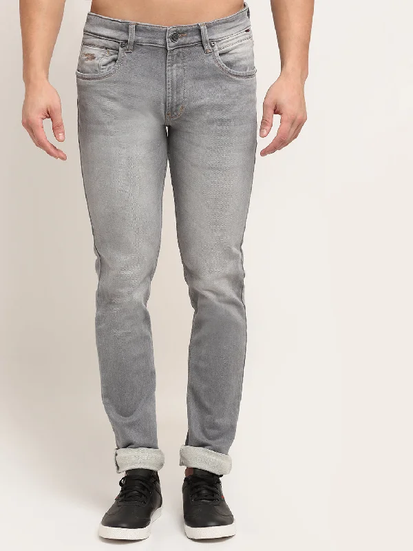 Men's Ultra Narrow fit Medium Fade Grey  Jeans