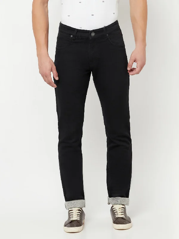 Men's Ultra Narrow fit No Fade Black  Jeans