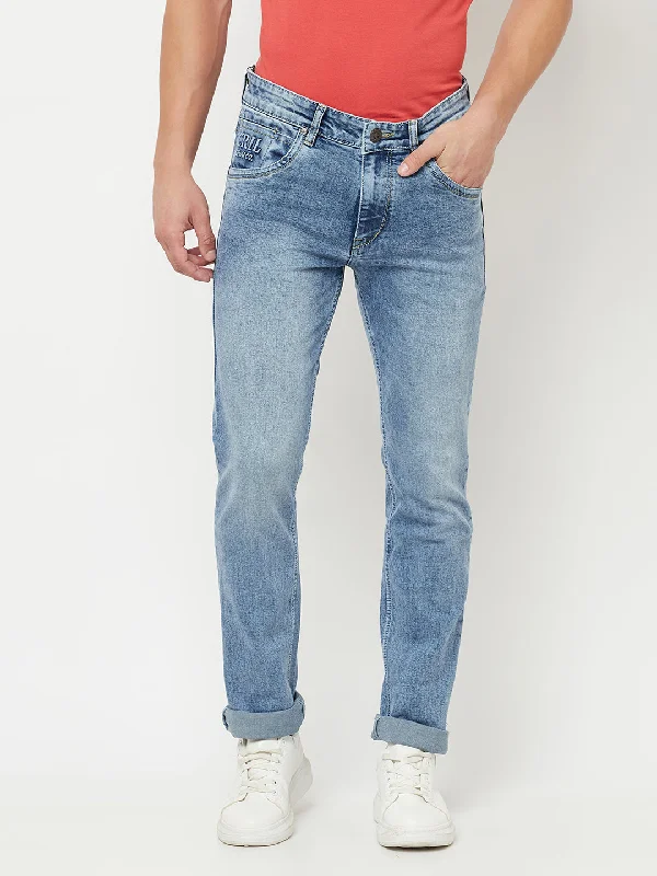 Men's Ultra Narrow fit Heavy Fade Blue  Jeans