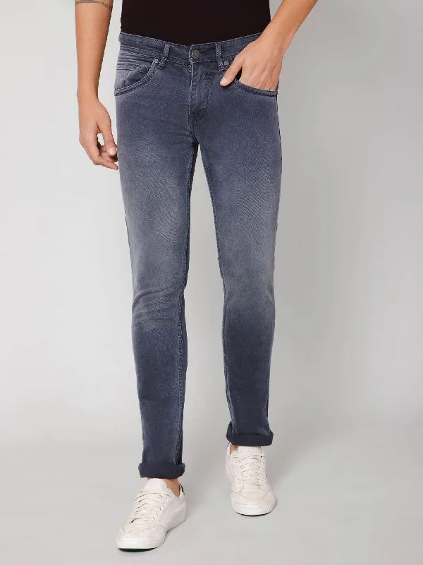 Men's Ultra Narrow fit Medium Fade Grey  Jeans