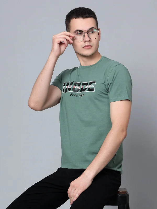 Men Light Green T-Shirt