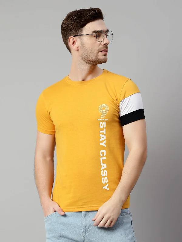 Men Mustard T-Shirt