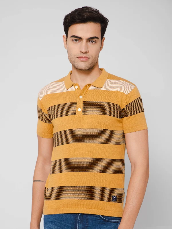 Men Mustard T-Shirt