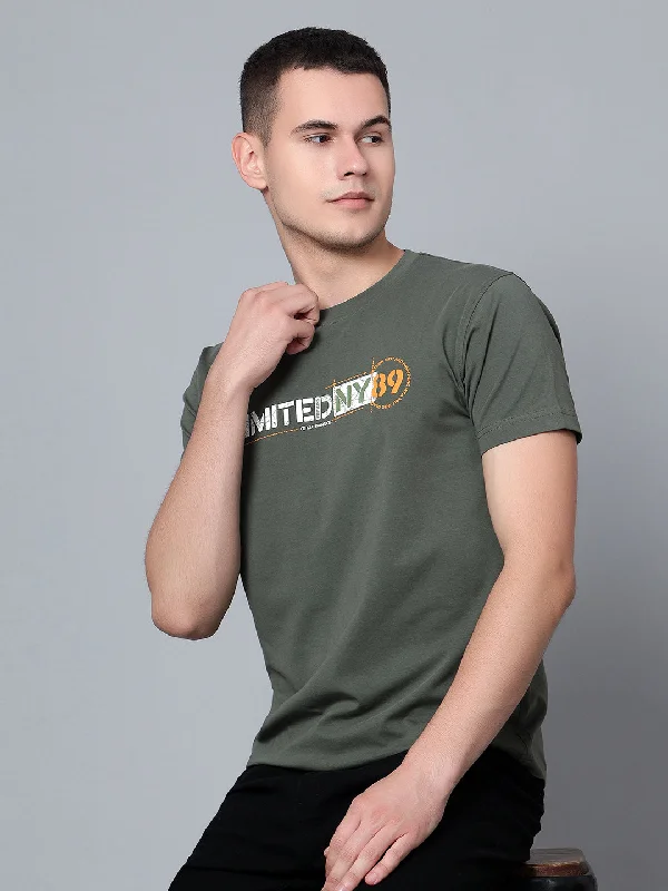 Men Olive T-Shirt