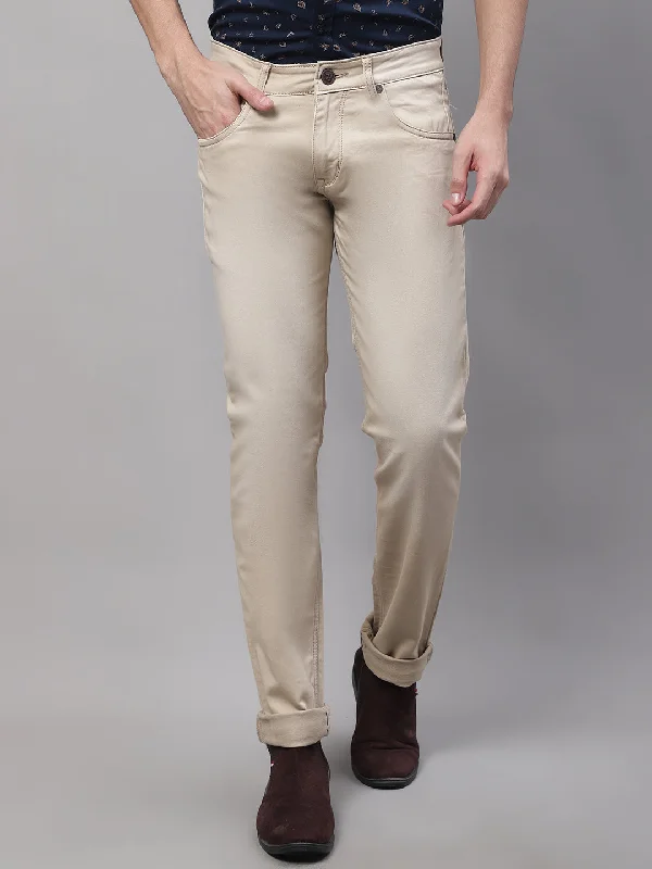 Men's Ultra Narrow fit No Fade Beige  Jeans