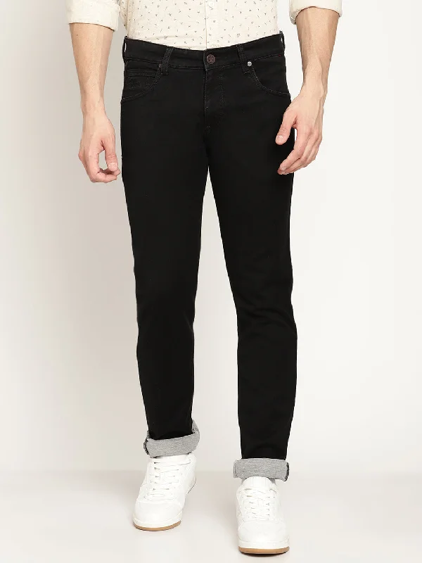 Men's Ultra Narrow fit No Fade Black  Jeans