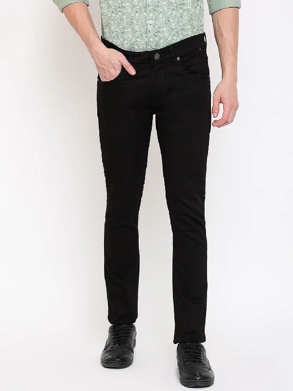 Men's Ultra Narrow fit No Fade Black  Jeans