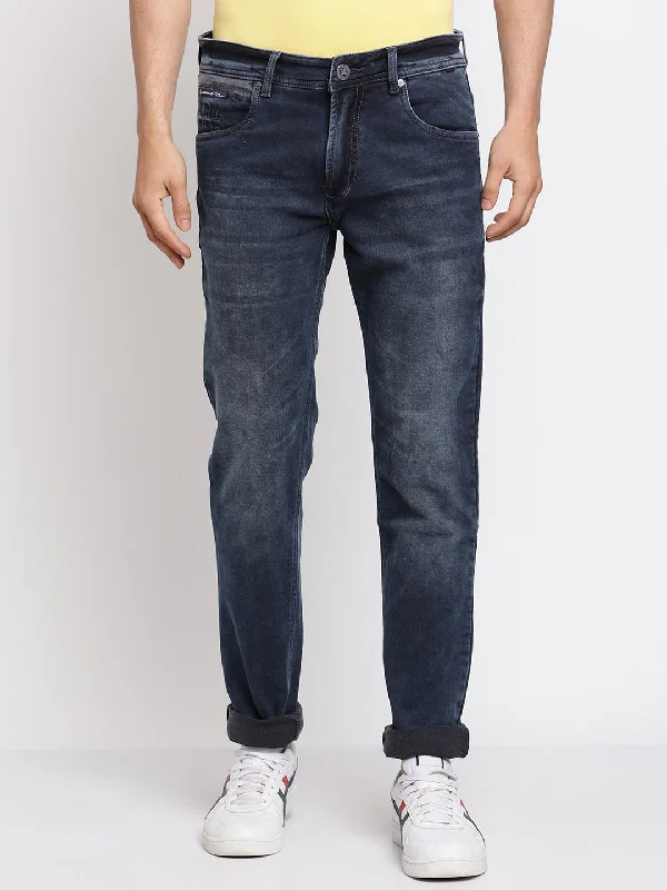 Men's Ultra Narrow fit Medium Fade Indigo Blue  Jeans