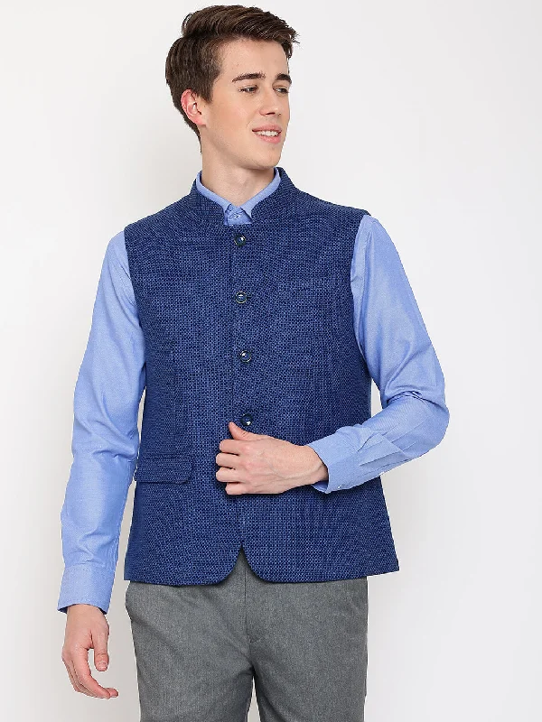 Mens Blue Waist Coat