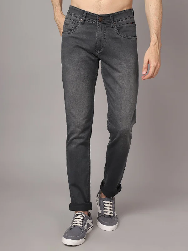 Men's Ultra Narrow fit Light Fade Dark Grey  Jeans