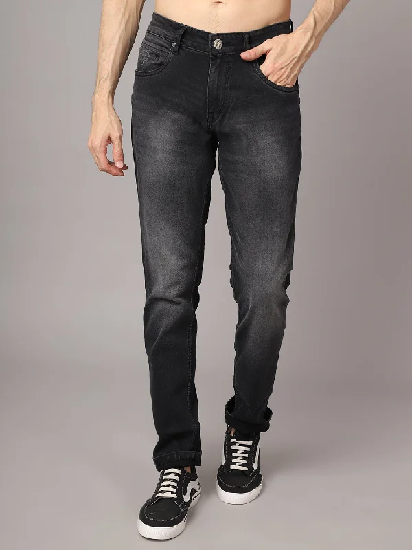 Men's Ultra Narrow fit Medium Fade Dark Grey  Jeans