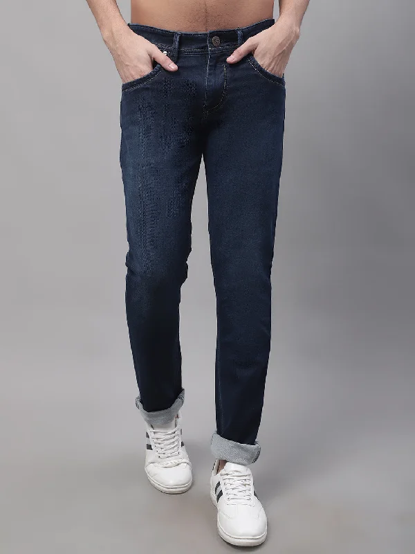 Men's Ultra Narrow fit Light Fade Dark Blue  Jeans