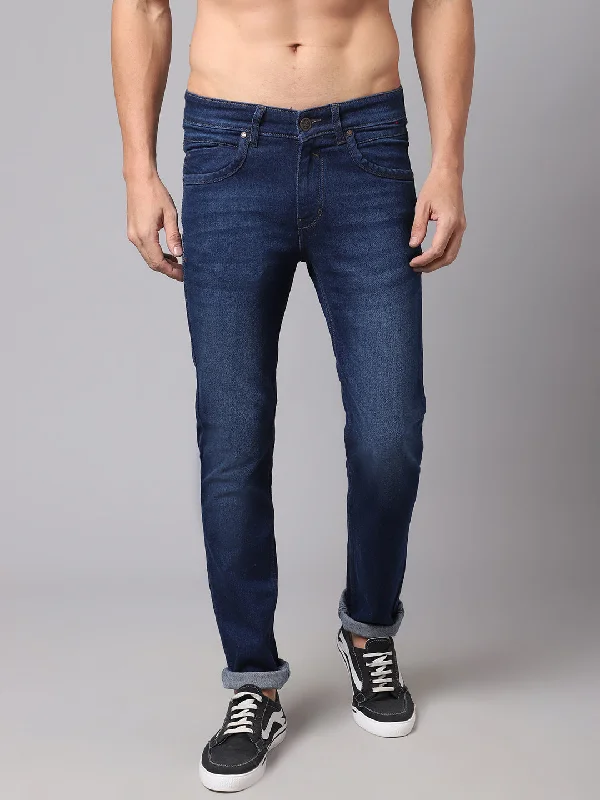 Mens Dark Mercerised Denim