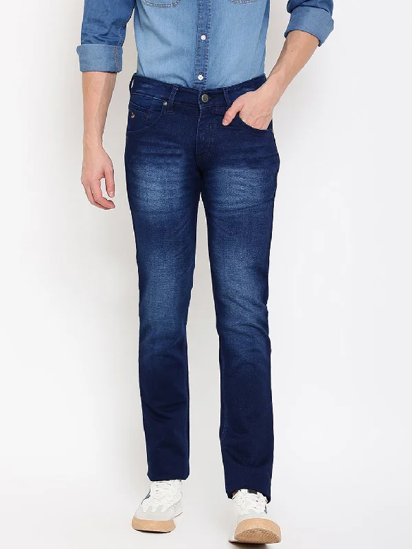 Mens Dark Mercerised Denim