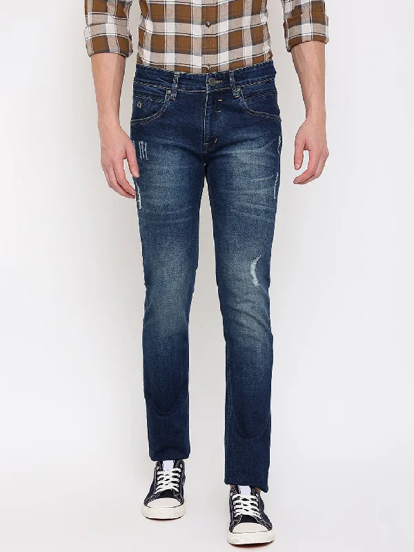 Mens Dark Mercerised Denim