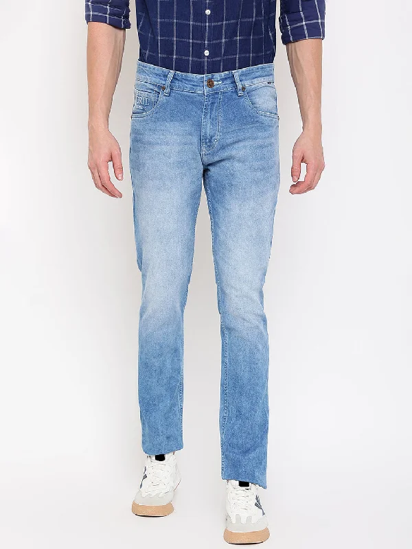 Men's Ultra Narrow fit Heavy Fade Blue  Jeans