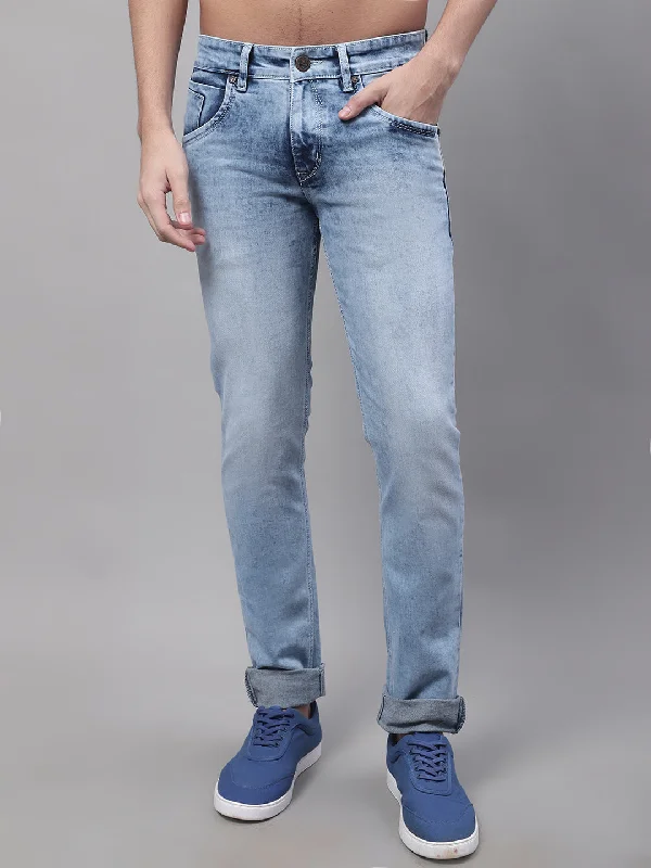 Men's Ultra Narrow fit Heavy Fade Dark Blue  Jeans