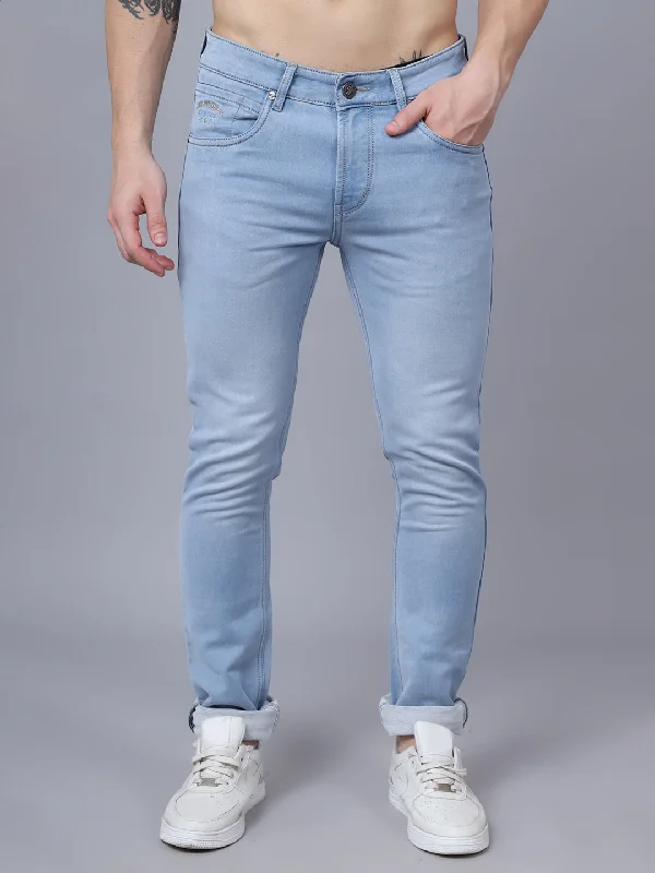 Men's Ultra Narrow fit Medium Fade Light Blue  Jeans