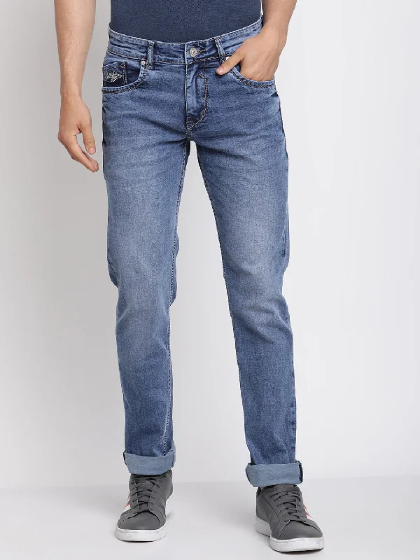 Men's Ultra Narrow fit Heavy Fade Blue  Jeans