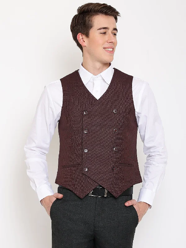 Mens Rust Waist Coat