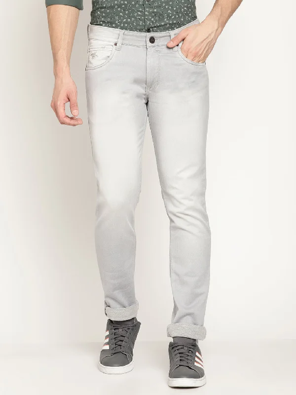 Men's Ultra Narrow fit Light Fade Silver  Jeans