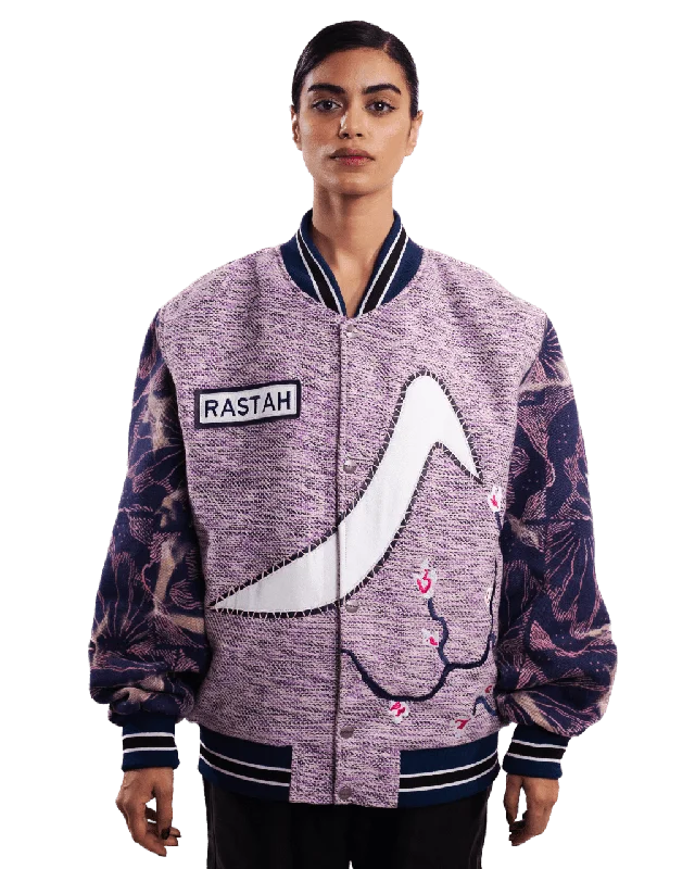 "THE BOTANIST" HAND EMBROIDERED VARSITY JACKET