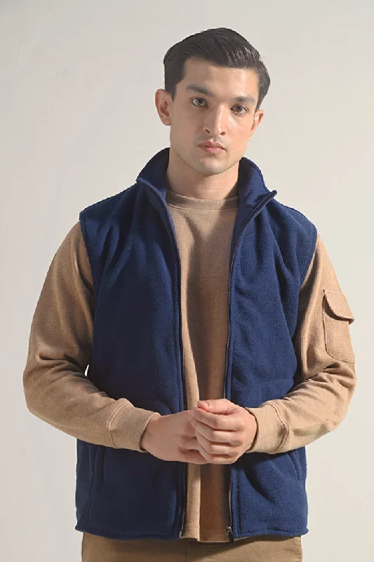 Polar Fleece Zipper - Navy Blue