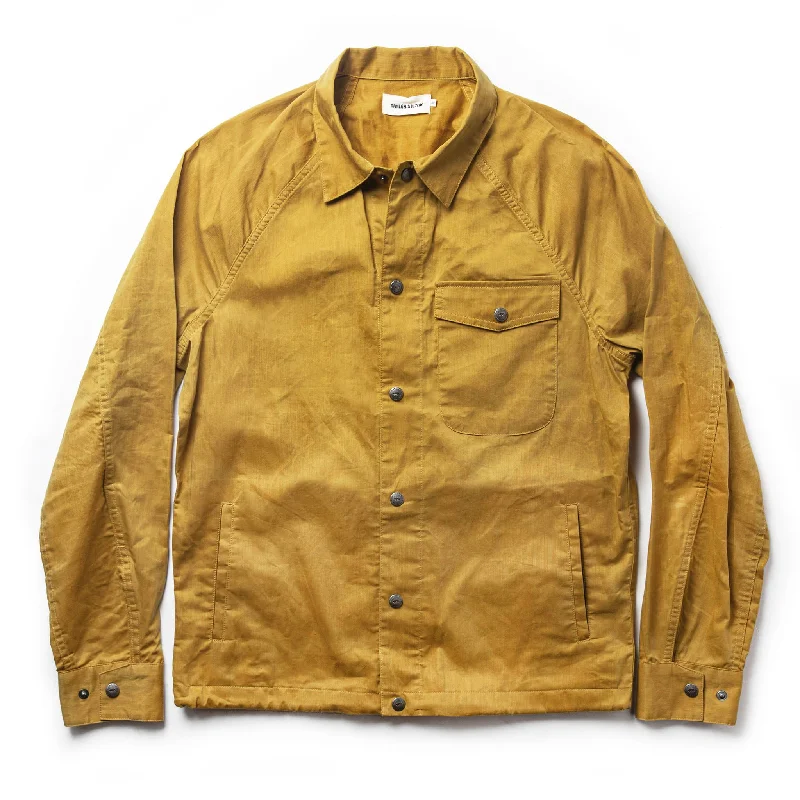 The Lombardi Jacket in Mustard Dry Wax