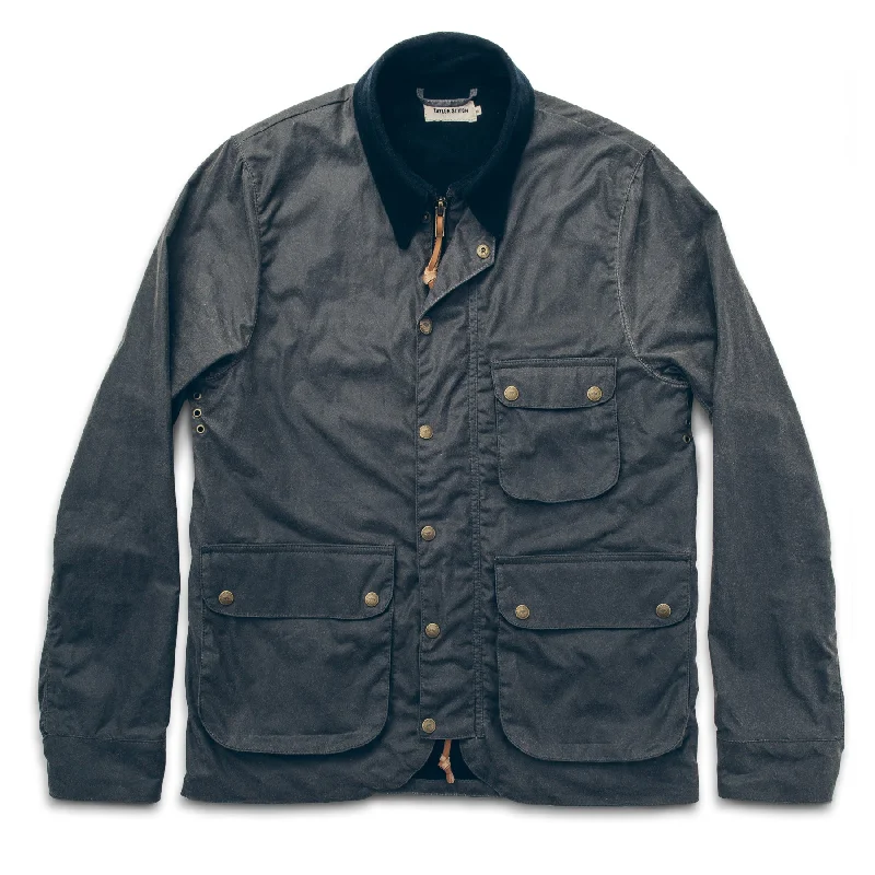 The Rover Jacket in Slate Beeswaxed Canvas