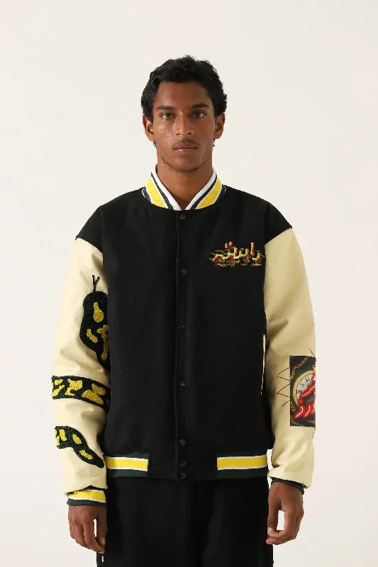 "SUMMER OF 75" EMBROIDERED VARSITY JACKET