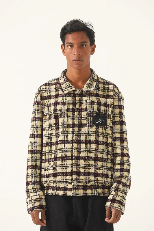 PLAID HANDWOVEN HEAVYWEIGHT SHIRT