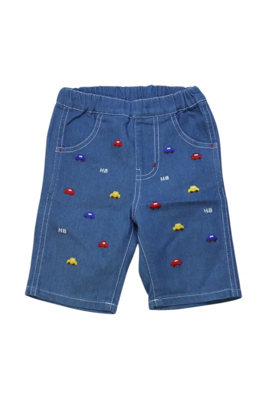 Miki House Embroidered Denim Pants 18-24M