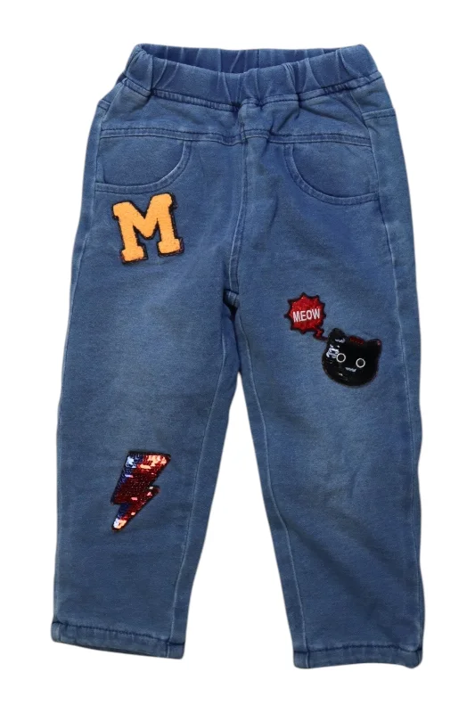 Momonittu Casual Pants With Patches Size 2T